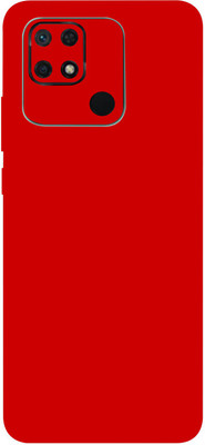TJ CREATION Xiaomi Redmi 10C Mobile Skin(Ultra Super Red Matte Skin With High Matte Finish.)