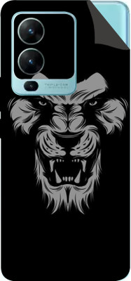 AsSkin Vivo V25 Pro 5G Mobile Skin(Ultra Super Angry Black Loin Matte Finish With High Matte Finish.)