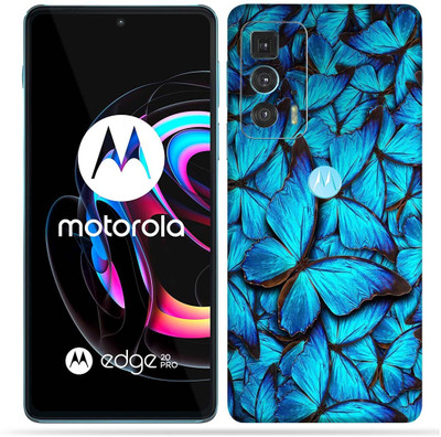 OggyBaba OggyBaba Moto Edge 20 pro Mobile Skin(Butterfly Blue)