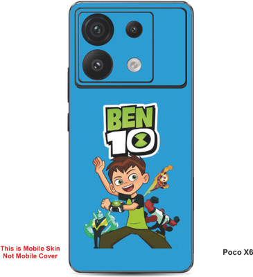 VYBE The Smart Choice Poco X6 Ben 10 Embossed Mobile Skin(Curious Blue A3)