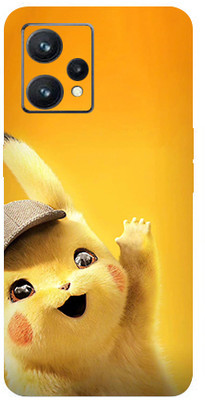 AsSkin Realme 9 Mobile Skin(Ultra Super Cute Pikachu Matte Finish With High Matte Finish,)