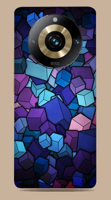 WeCre8 Skin's Realme 11 pro plus 5g Mobile Skin(Cubes-Vector Mobile Skin)