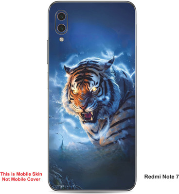VYBE The Smart Choice Redmi Note 7 Tiger Embossed Mobile Skin(Moonstone Blue 13)