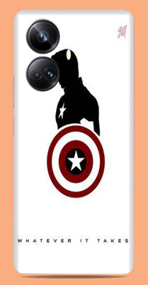 SkinoMania Realme 10 pro + 5g Mobile Skin(Multicolor Captain America B&W)
