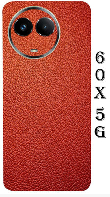TJ CREATION Realme Narzo 60X 5G Mobile Skin(Ultra Super Red Leather Skin With High Matte Finish.)