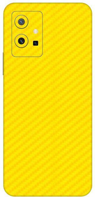Vcare GadGets Fiber Carbon Yellow vivo T1 5G Mobile Skin(Fiber Carbon Yellow)