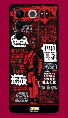 SkinoMania Vivo V27 Pro 5G Mobile Skin(Multicolor DeadPool Text)