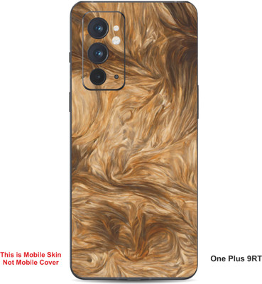 VYBE The Smart Choice One Plus 9RT Abstract Embossed Mobile Skin(Dark Pastel Red A7)