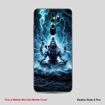 VYBE The Smart Choice Redmi Note 8 Pro Mahadev Embossed Mobile Skin(Multicolora018)