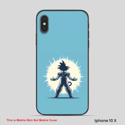 VYBE The Smart Choice iPhone 10X Anime Embossed Mobile Skin(Moonstone Blue 13)