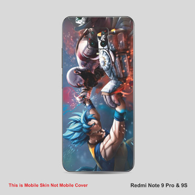 VYBE The Smart Choice Redmi Note 9S Goku & Kartos Mobile Skin Mobile Skin(Wild Blue A28)