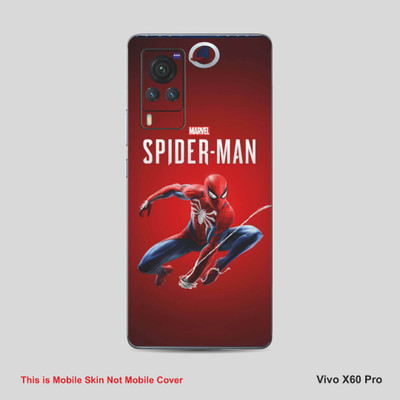 VYBE The Smart Choice Vivo X60 Pro Spiderman Mobile Skin Mobile Skin(Red Brown A6)