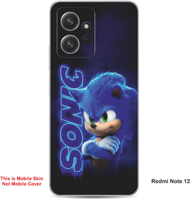VYBE The Smart Choice Redmi Note 12 Sonic The Hedgehog Embossed Mobile Skin(Dark Slate Blue A1)
