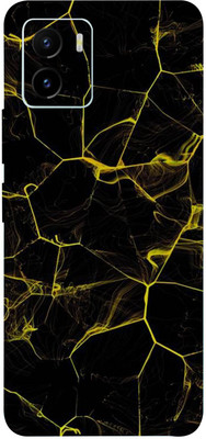 BUGGU VIVO Y15C Mobile Skin(Black Abstract Skin With High Matte Finish.)