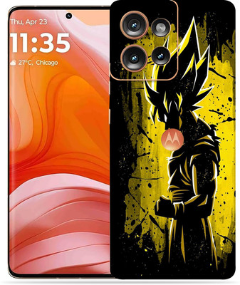 OggyBaba Moto Edge 50 Mobile Skin(Goku Yellow)