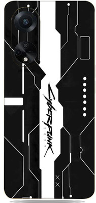 SkinoMania OPPO F23 5G Mobile Skin(Simple-Black-Cyber B&W Mobile Skin)
