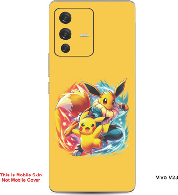 VYBE The Smart Choice Vivo V23 Pokemon Embossed Mobile Skin(Sandstorm B18)