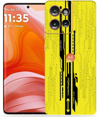OggyBaba Moto Edge 50 Mobile Skin(Yellow CyberPunk)