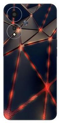 Vcare GadGets A59 (5G) Mobile Skin(Red & Black)