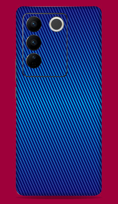 SkinoMania Vivo V27 Pro 5G Mobile Skin(-Blue Carbon-CF)