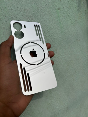 TWUAOP VIVO Y56 5G ACRYLIC MIRROR BACK PANNEL MERO APPLE Mobile Skin(Silver)