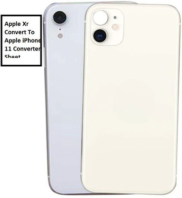 Goggly Apple iPhone Xr Convert to Apple iPhone 11 (Pack Of 2) Mobile Skin(White)