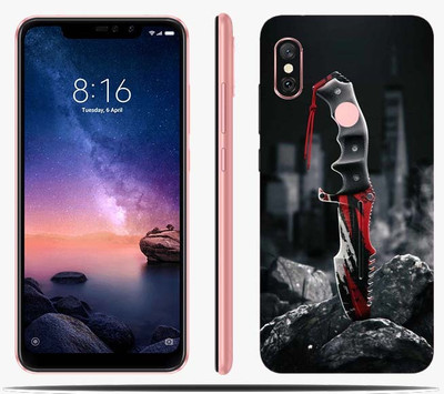 BugguSkin Mi Redmi Note 6 Pro, Killer Knife, Mi Redmi Note 6 Pro Mobile Skin(Ultra Super Killer Knife Skin With High Matte Finish)