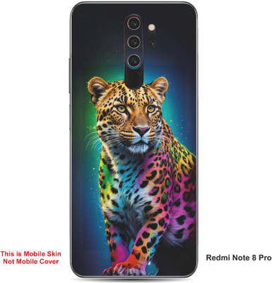 VYBE The Smart Choice Redmi Note 8 Pro Leopard Embossed Mobile Skin(Dirty Blue 14)