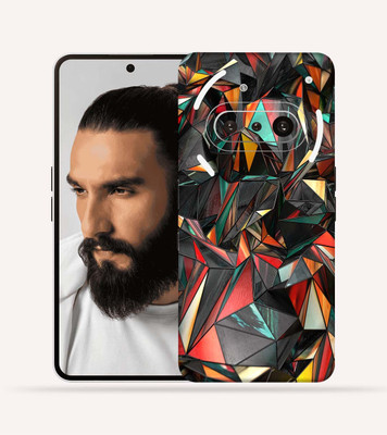 OggyBaba OggyBaba Nothing Phone 3a 5g Mobile Skin(Polygon-Red)