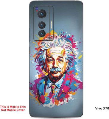 VYBE The Smart Choice Vivo X70 Art Embossed Mobile Skin(Cadet Grey 12)