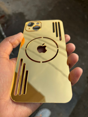 TWUAOP APPLE IPHONE 13 BACK PANNEL ACRYLIC SHEET MERO APPLE Mobile Skin(Gold)
