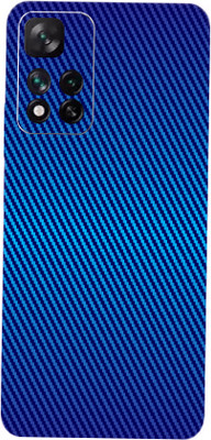 BUGGU Xiaomi 11i Hypercharge 5G Mobile Skin(Ultra Super Blue Carbon Fiber Skin With High Matte Finish.)