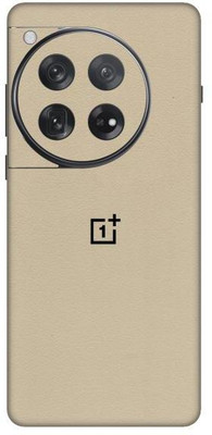 Vcare GadGets Cream Leather OnePlus 12 5G With Logo Mobile Skin(Cream Leather)