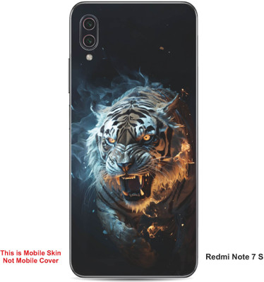 VYBE The Smart Choice Redmi Note 7 S Tiger Embossed Mobile Skin(Congo Brow 12)