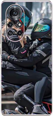 FCS Huawei nova 8 Pro 4G Printed Back skin Mobile Skin(Bike Couple)