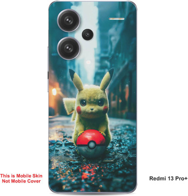VYBE The Smart Choice Redmi 13 Pro Plus Pikachu Embossed Mobile Skin(Dark Beige A1)