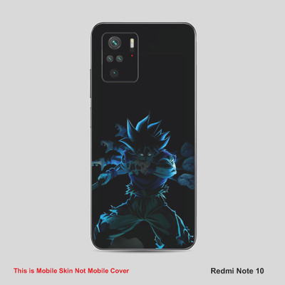 VYBE The Smart Choice Redmi Note 10 Goku Mobile Skin Mobile Skin(Picton Blue B35)