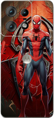 mehra BackStickers For Motorola Edge 50 Pro SPIDERMAN SUPERHERO 3D Full Coverage Vinyl Mobile Skin(Multicolor)