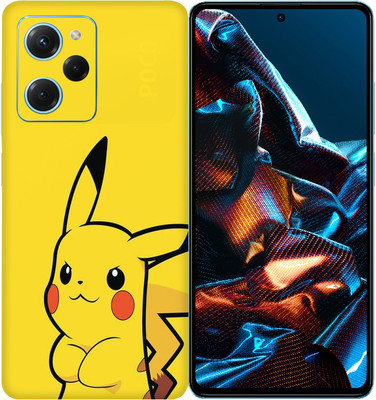 SkinoMania POCO X5 Pro 5G Mobile Skin(Multicolor Cute-Pikachu)