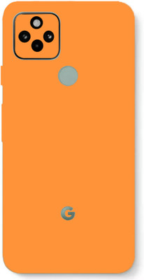 AsSkin Google Pixel 5 Mobile Skin(Ultra Super Orange Matte With High Matte Finish.)