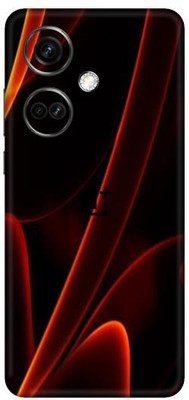 Vcare GadGets One Plus Nord CE3 5G Red and Black abstract L.jpg Mobile Skin(Multicolor)