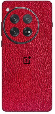 Vcare GadGets Leather Red OnePlus 12 5G With Logo Mobile Skin(Leather Red)
