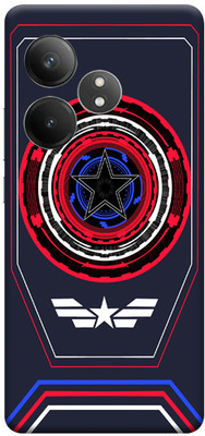 WeCre8 Skin's Realme GT 6T 5G Mobile Skin(Captain America Star Multicolor Mobile Skin)