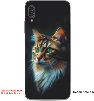VYBE The Smart Choice Redmi Note 7 S Cat Embossed Mobile Skin(Light Slate Grey 12)