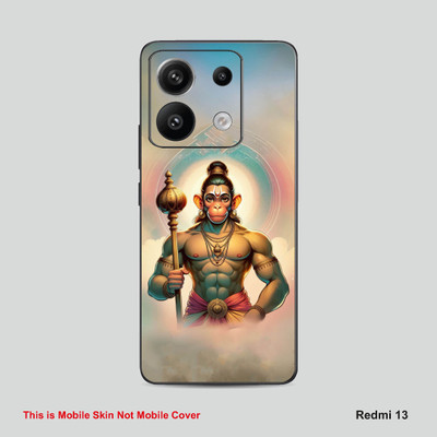 VYBE The Smart Choice Redmi 13 Hanuman Embossed Mobile Skin(Multicolor719)
