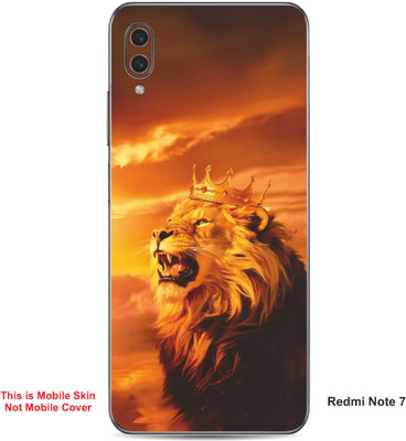 VYBE The Smart Choice Redmi Note 7 Lion Embossed Mobile Skin(Brownish Orange 13)