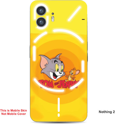 VYBE The Smart Choice Nothing 2 Tom & Jerry Embossed Mobile Skin(Carrot Orange A2)