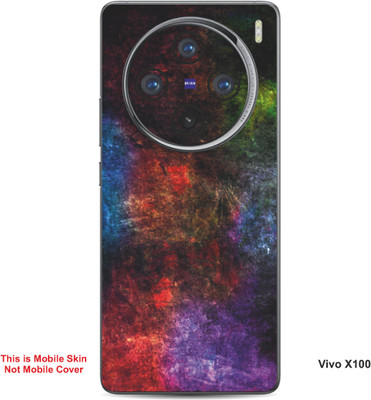 VYBE The Smart Choice Vivo X100 Art Embossed Mobile Skin(Plum Purple 18)