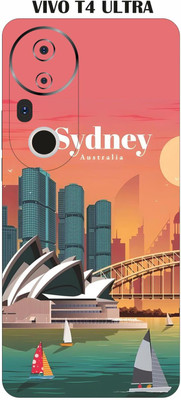 wrap craft VIVO T4 ULTRA Premium Vinyl BACK 186 Mobile Skin(Multicolor)