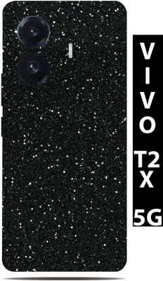 BugguSkin VIVO T2X 5G Mobile Skin(Ultra Super Black Gliter Skin With High Mattte Finish.)